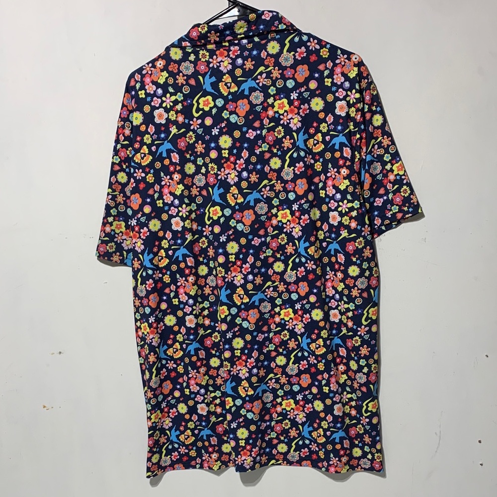 Breakfast Balls All Day Feather Flora Golf Men's Shirt xl - Picture 4 of 7